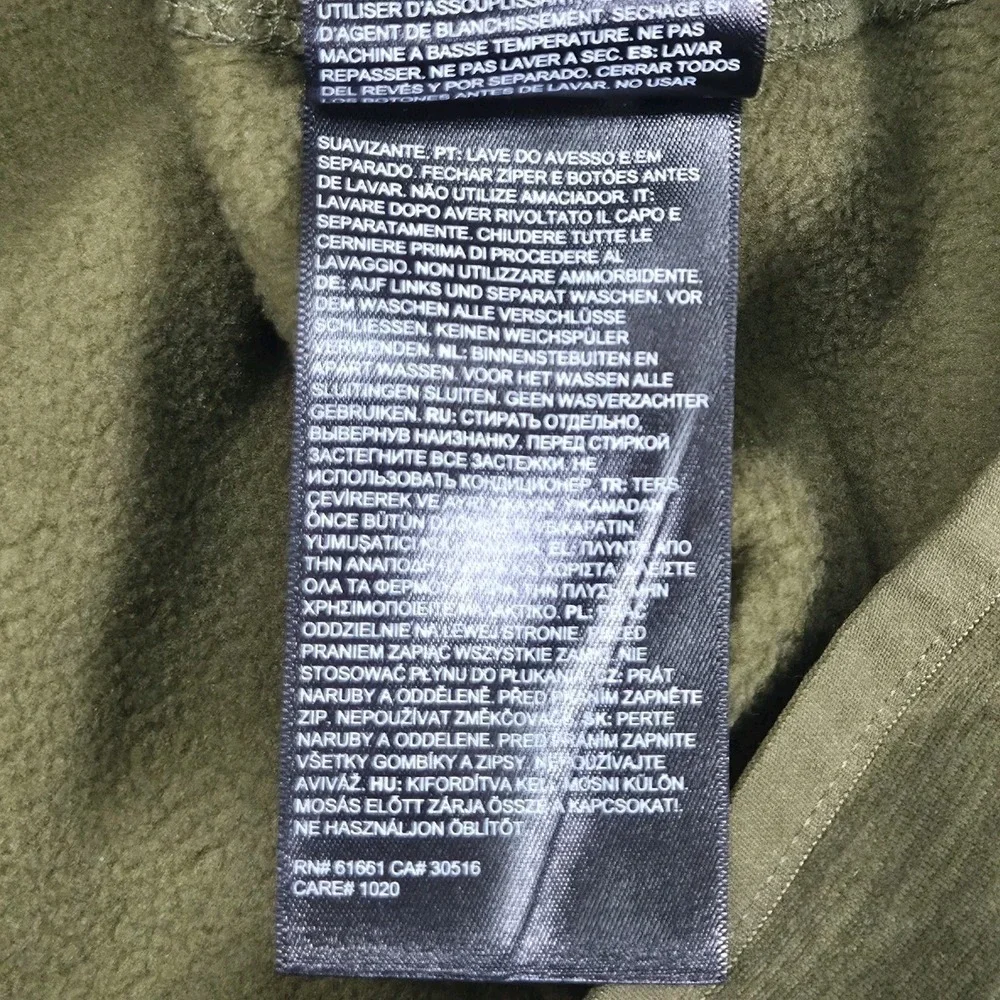 The North Face Canyonlands Men's L Full Zip Fleece Jacket Green Heather Gorpcore